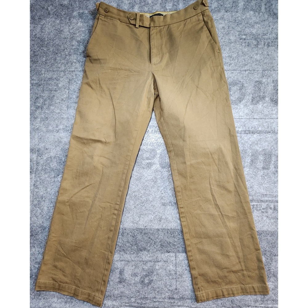 banana republic Jeans Mens Size 32x30 Beige adjustable waist Straight Fit